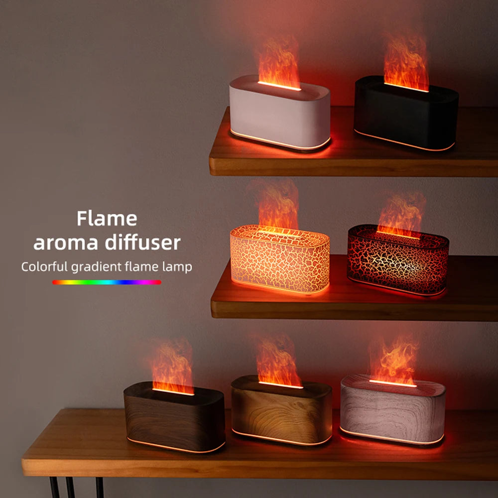 Aromatherapy Diffuser with Flame Effect