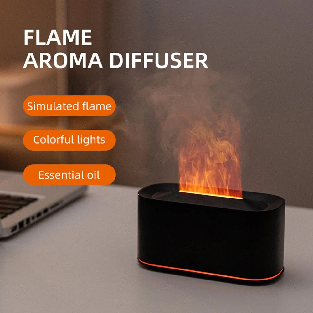 Aromatherapy Diffuser with Flame Effect