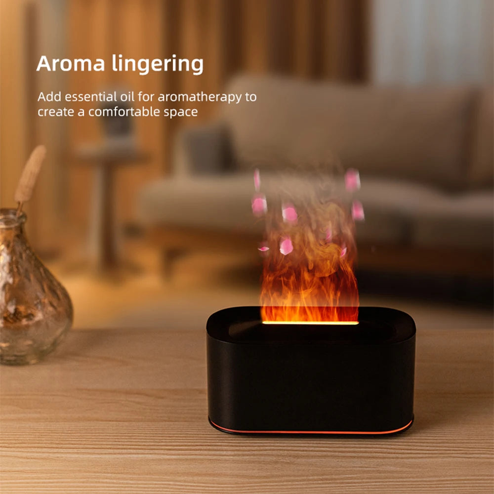 Aromatherapy Diffuser with Flame Effect